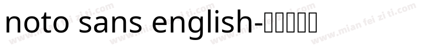 noto sans english字体转换